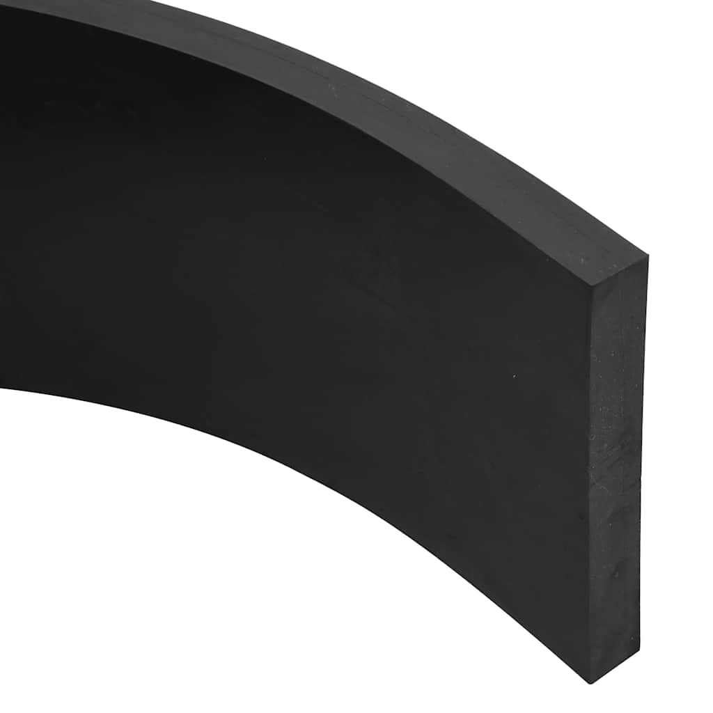 vidaXL Rubber Edge for Snow Plow Black 200x15x2 cm