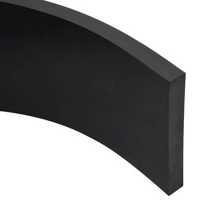 vidaXL Rubber Edge for Snow Plow Black 200x15x2 cm