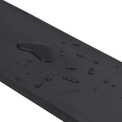 vidaXL Rubber Edge for Snow Plow Black 200x15x2 cm