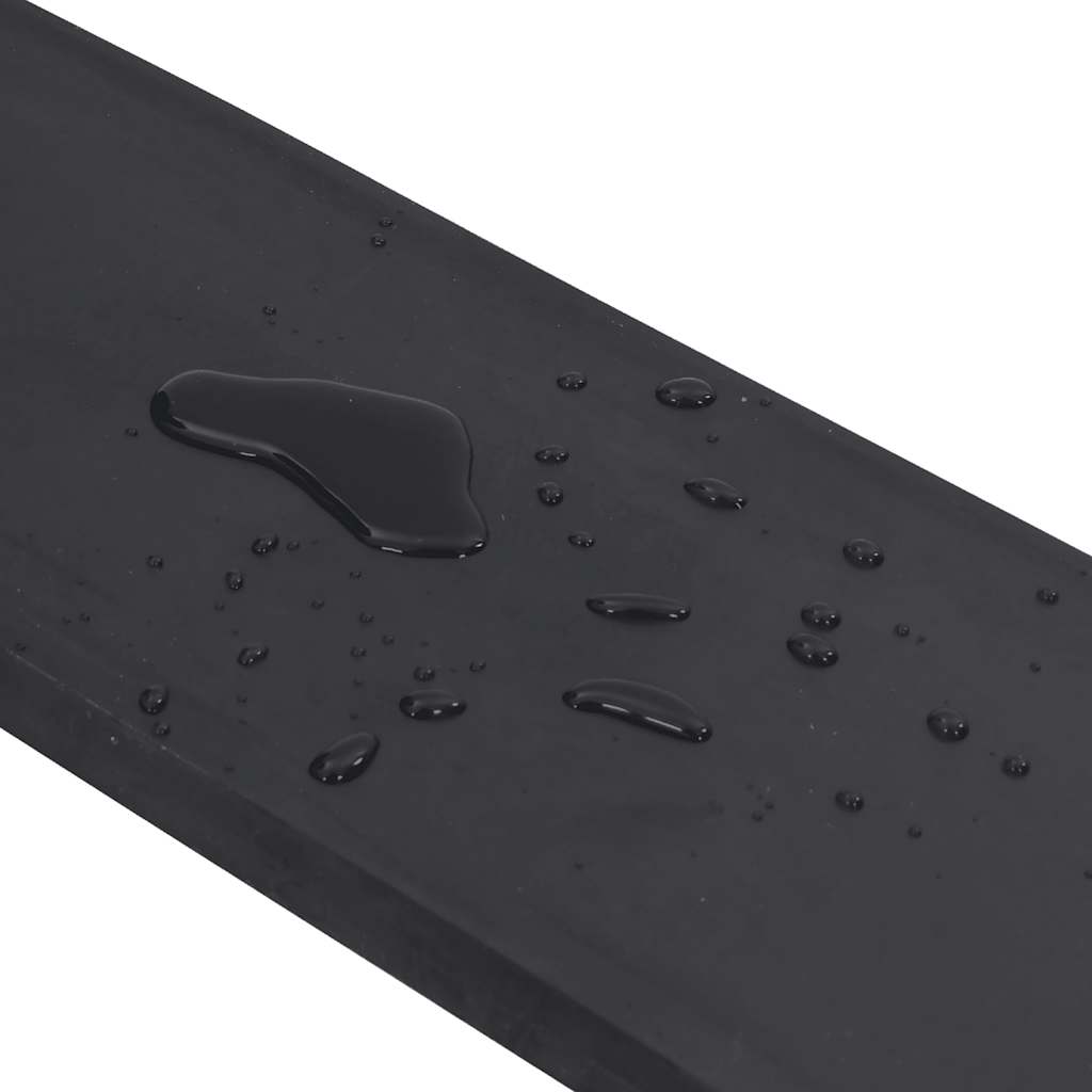 vidaXL Rubber Edge for Snow Plow Black 250x15x2 cm