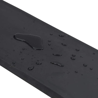 vidaXL Rubber Edge for Snow Plow Black 300x15x2 cm