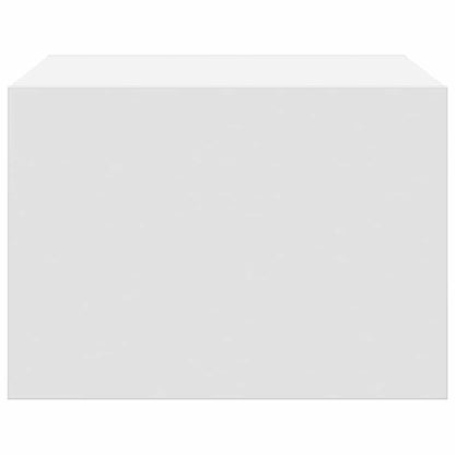 vidaXL Wall-mounted Bedside Cabinets with LED Lights 2 pcs White