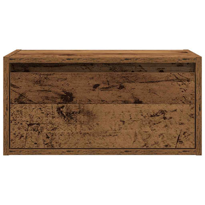 vidaXL Wall-mounted Bedside Cabinet | Old wood | Engineered wood