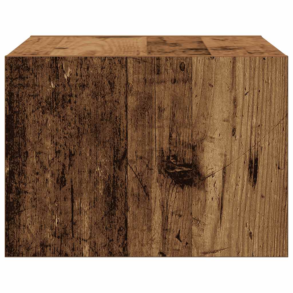 vidaXL Wall-mounted Bedside Cabinet | Old wood | Engineered wood