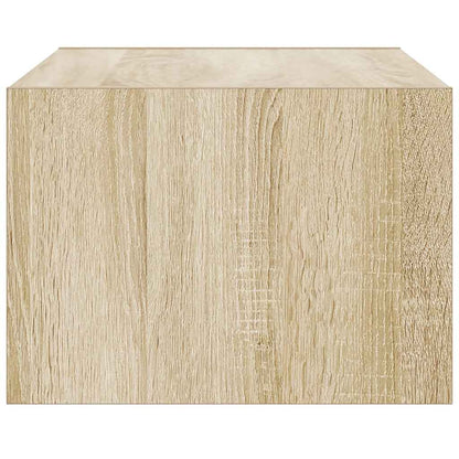 vidaXL TV Cabinet with LED Lights Sonoma Oak 75x35.5x25 cm