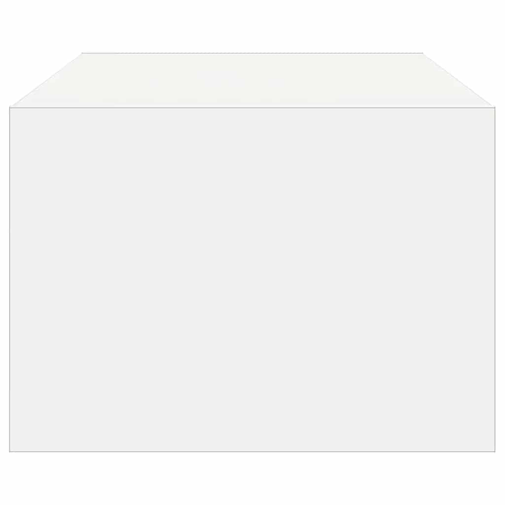 vidaXL TV Cabinet with LED Lights White 100X35.5x25 cm