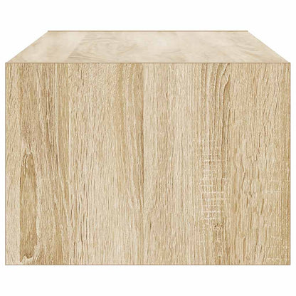 vidaXL TV Cabinet with LED Lights Sonoma Oak 100X35.5x25 cm