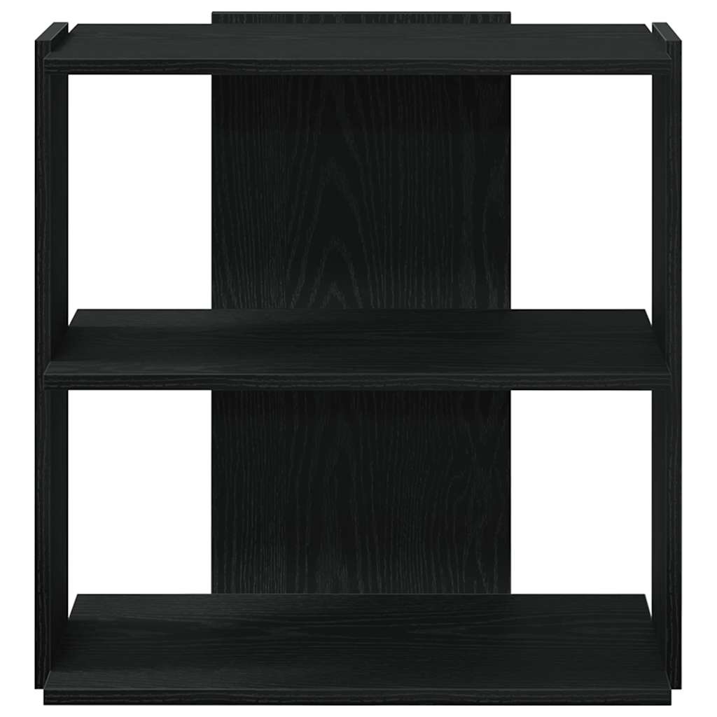 vidaXL Bookcase 3-Tier Black 60x30x60 cm Engineered Wood