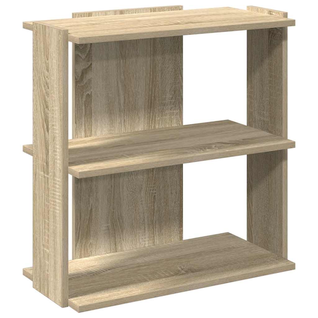 vidaXL Bookcase 3-Tier Sonoma Oak 60x30x60 cm Engineered Wood