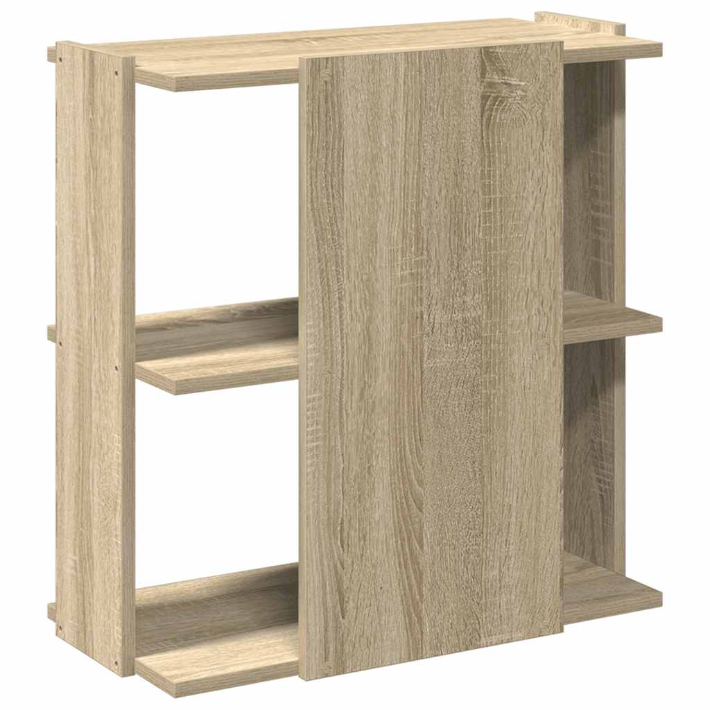 vidaXL Bookcase 3-Tier Sonoma Oak 60x30x60 cm Engineered Wood