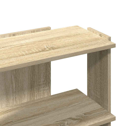 vidaXL Bookcase 3-Tier Sonoma Oak 60x30x60 cm Engineered Wood
