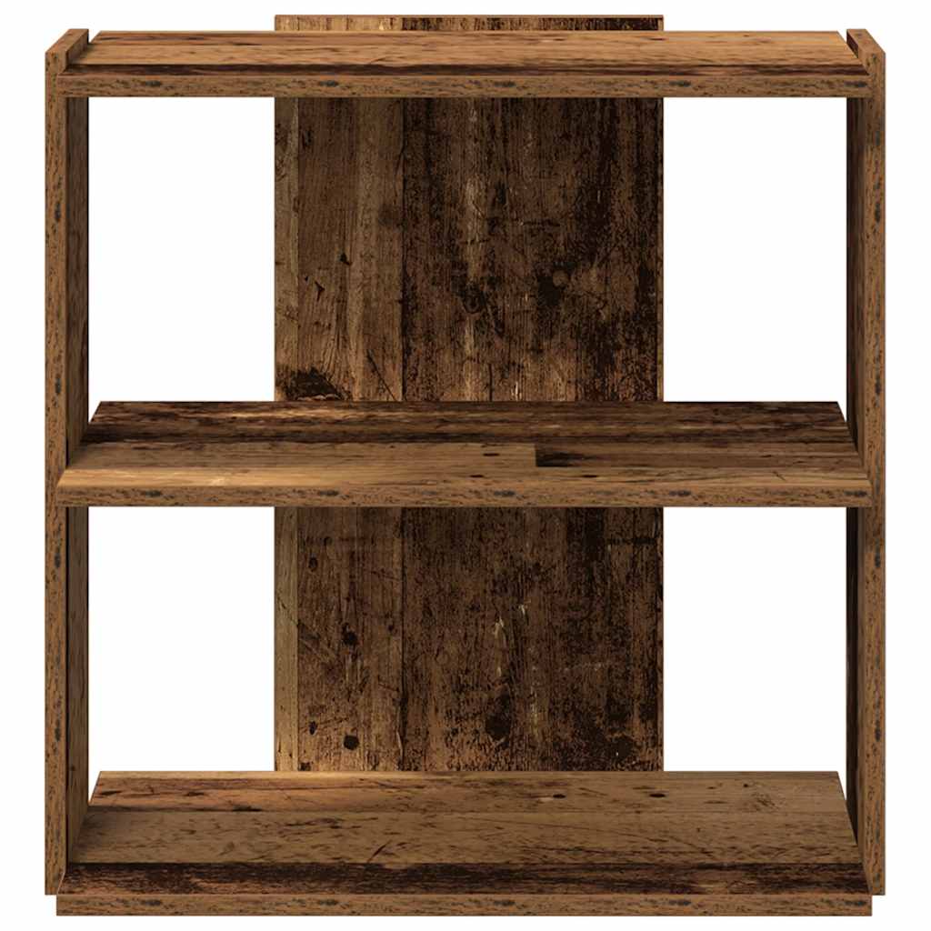 vidaXL Bookcase 3-Tier Old Wood 60x30x60 cm Engineered Wood