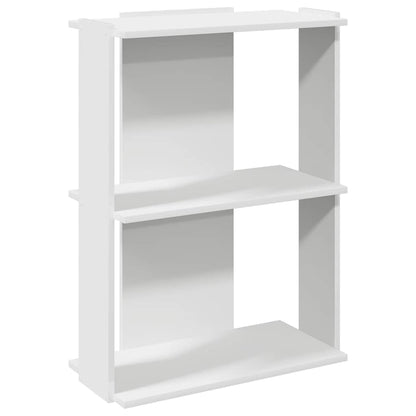 vidaXL Bookcase 3-Tier White 60x30x80 cm Engineered Wood
