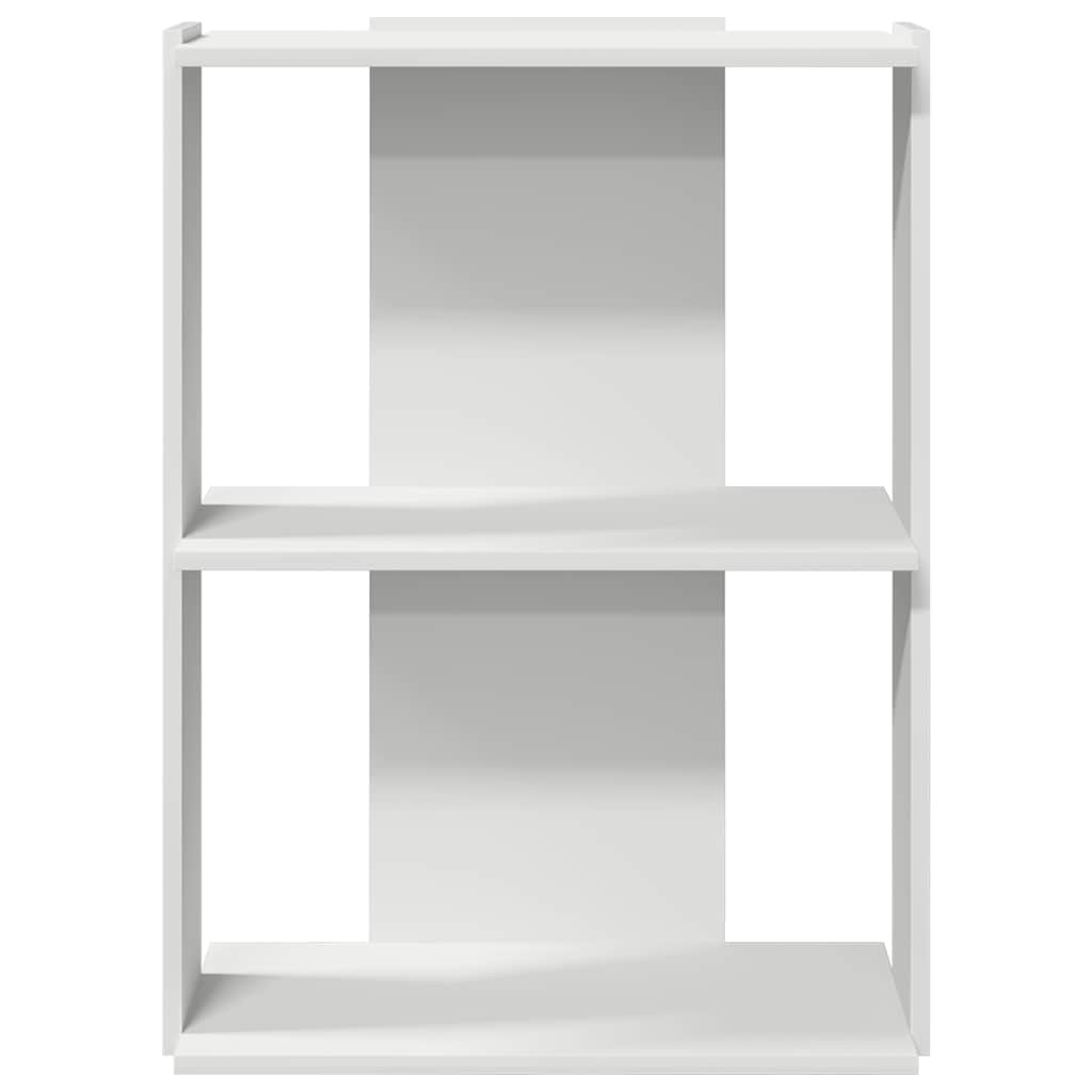 vidaXL Bookcase 3-Tier White 60x30x80 cm Engineered Wood