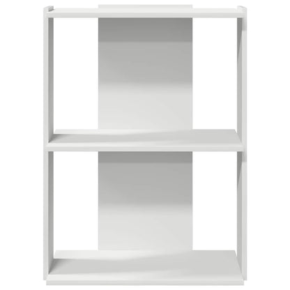 vidaXL Bookcase 3-Tier White 60x30x80 cm Engineered Wood
