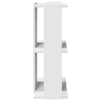 vidaXL Bookcase 3-Tier White 60x30x80 cm Engineered Wood