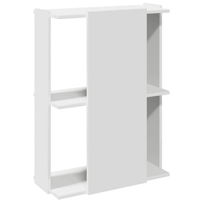 vidaXL Bookcase 3-Tier White 60x30x80 cm Engineered Wood