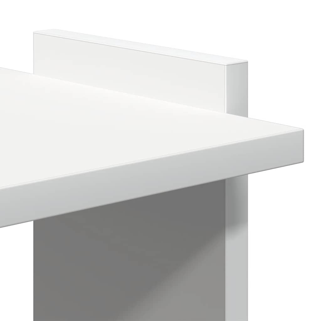 vidaXL Bookcase 3-Tier White 60x30x120 cm Engineered Wood