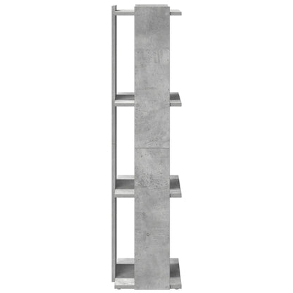 vidaXL Bookcase 3-Tier Concrete Grey 60x30x120 cm Engineered Wood