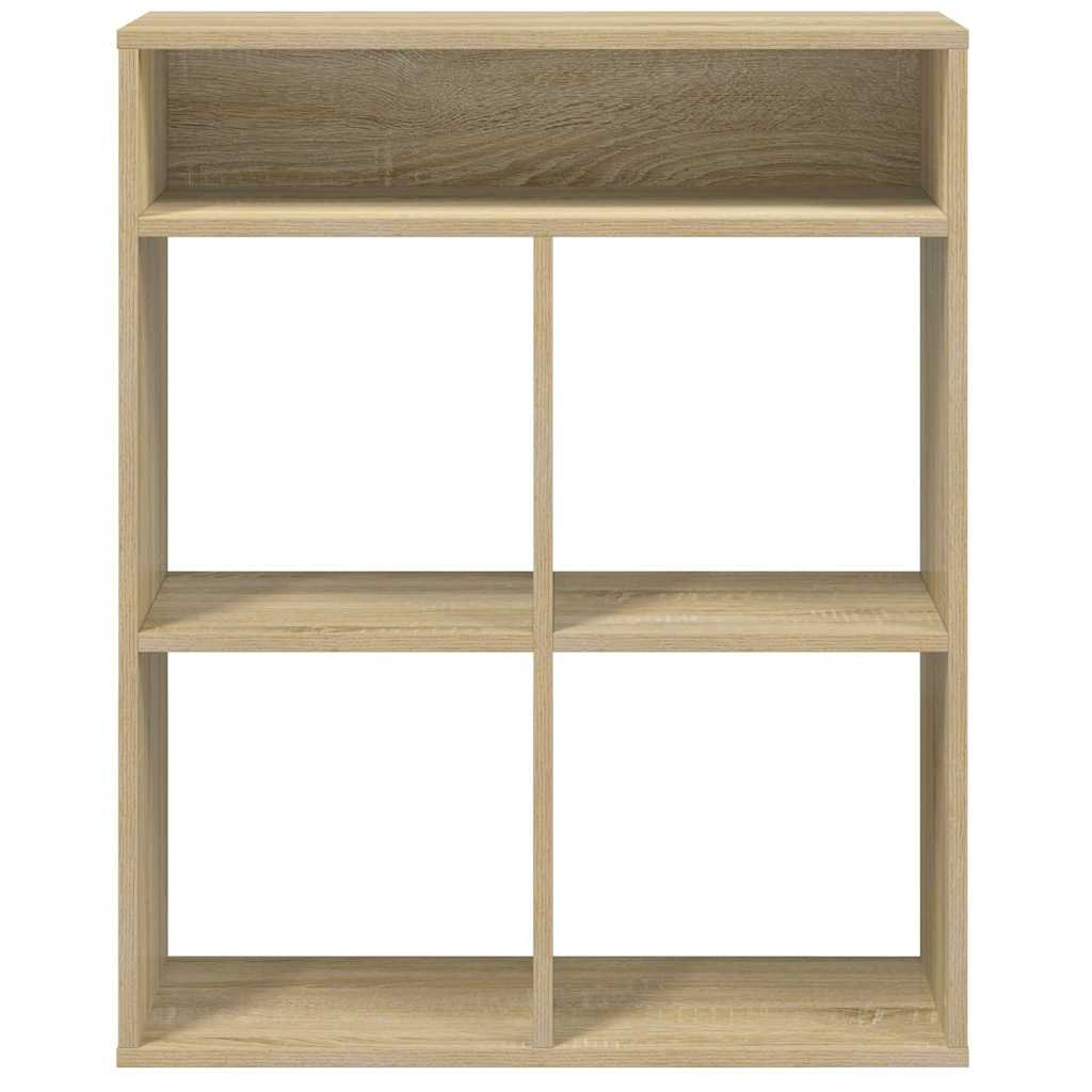 vidaXL Book Cabinet Sonoma Oak 66x31x80 cm Engineered Wood