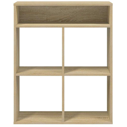 vidaXL Book Cabinet Sonoma Oak 66x31x80 cm Engineered Wood