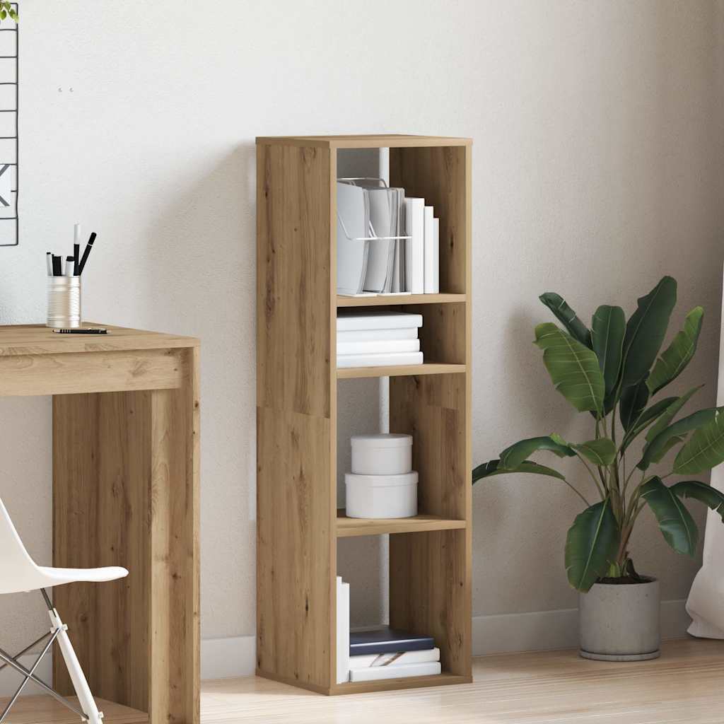 vidaXL Book Cabinet Artisan Oak 34x31x112 cm Engineered Wood