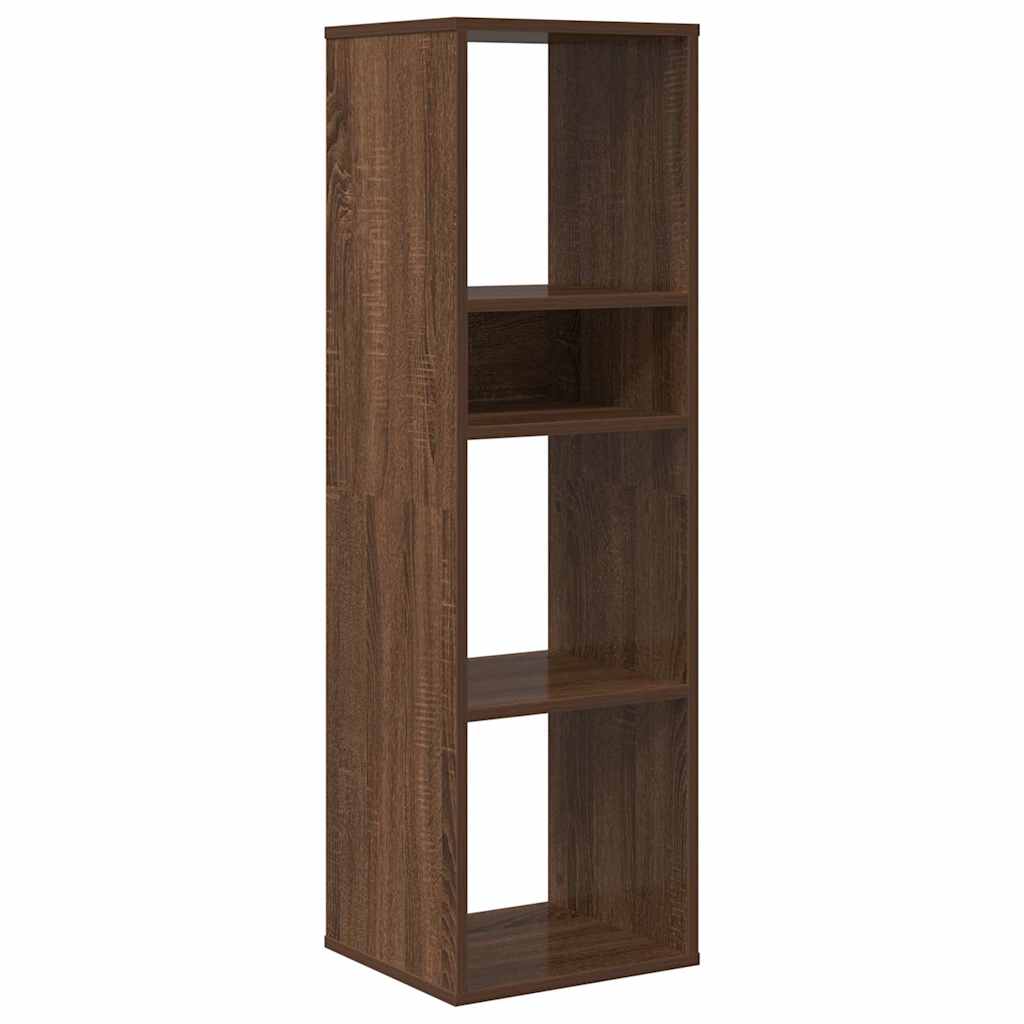 vidaXL Book Cabinet Brown Oak 34x31x112 cm Engineered Wood