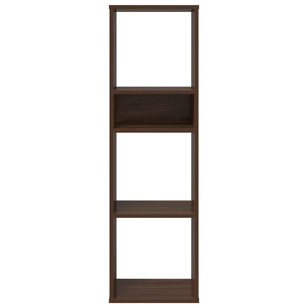vidaXL Book Cabinet Brown Oak 34x31x112 cm Engineered Wood