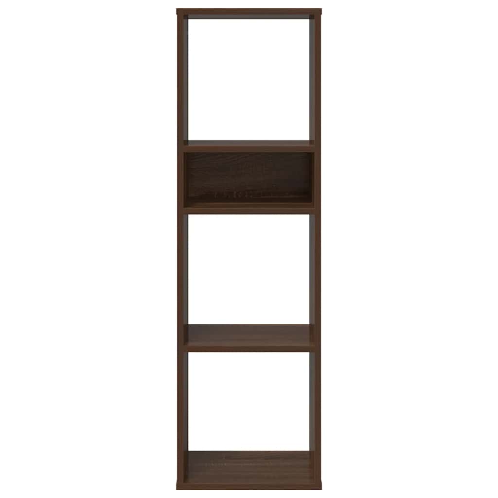 vidaXL Book Cabinet Brown Oak 34x31x112 cm Engineered Wood