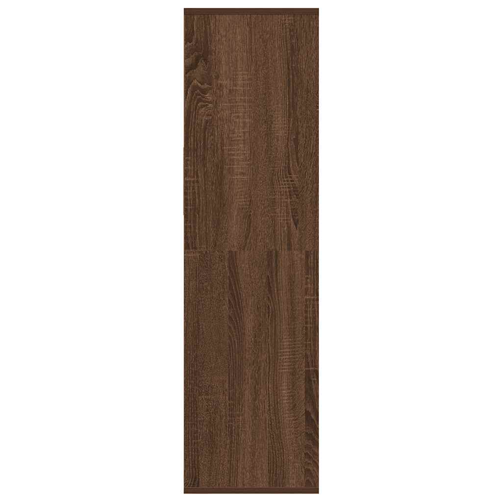 vidaXL Book Cabinet Brown Oak 34x31x112 cm Engineered Wood