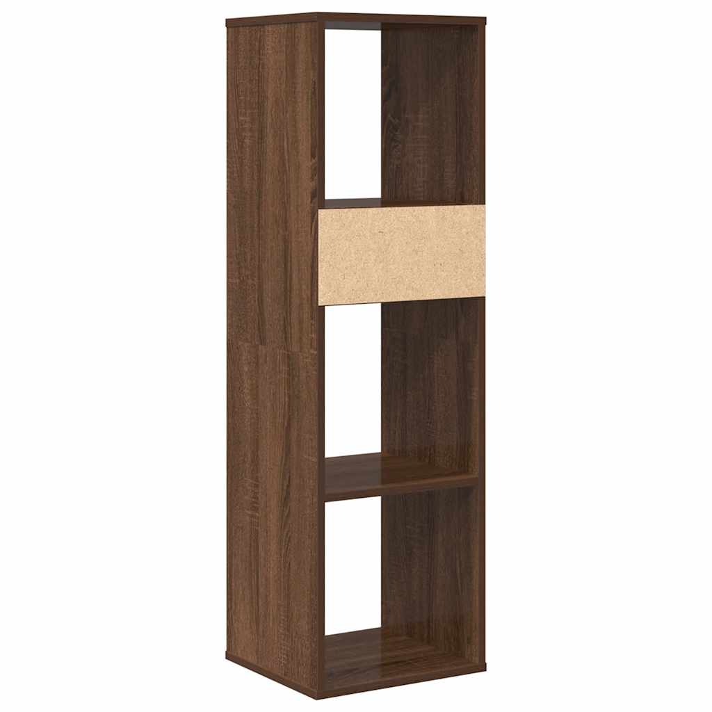 vidaXL Book Cabinet Brown Oak 34x31x112 cm Engineered Wood