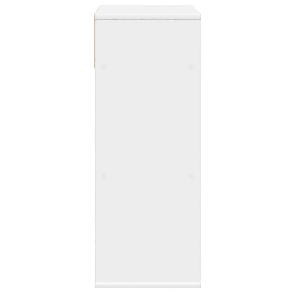 vidaXL Book Cabinet White 66x31x80 cm Engineered Wood