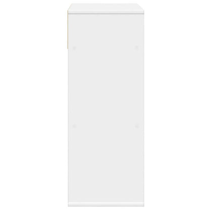 vidaXL Book Cabinet White 66x31x80 cm Engineered Wood