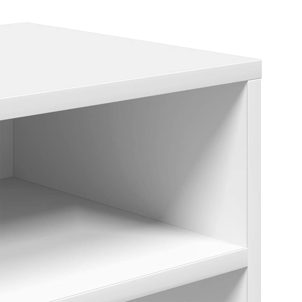 vidaXL Book Cabinet White 66x31x80 cm Engineered Wood