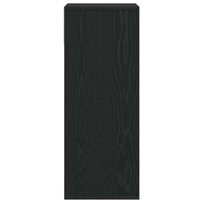 vidaXL Book Cabinet Black 34x31x80 cm Engineered Wood
