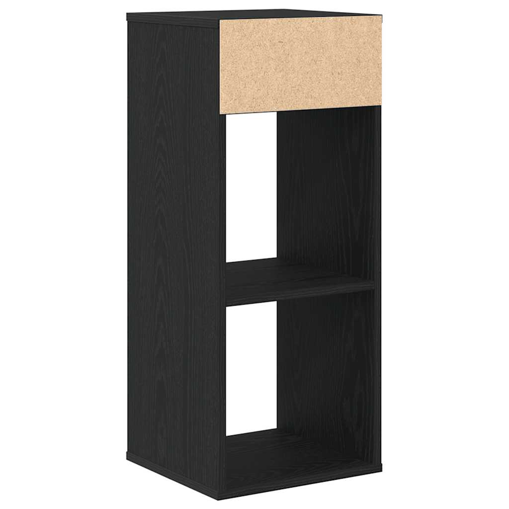 vidaXL Book Cabinet Black 34x31x80 cm Engineered Wood