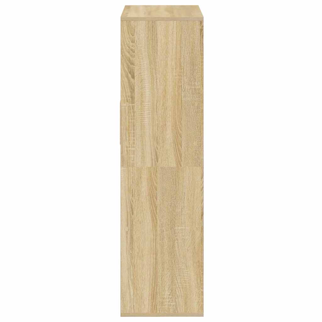 vidaXL Book Cabinet Sonoma Oak 66x31x112 cm Engineered Wood