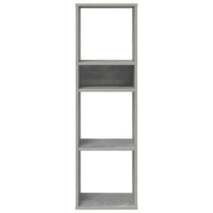 vidaXL Book Cabinet Concrete Grey 34x31x112 cm Engineered Wood