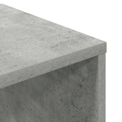 vidaXL Book Cabinet Concrete Grey 34x31x112 cm Engineered Wood