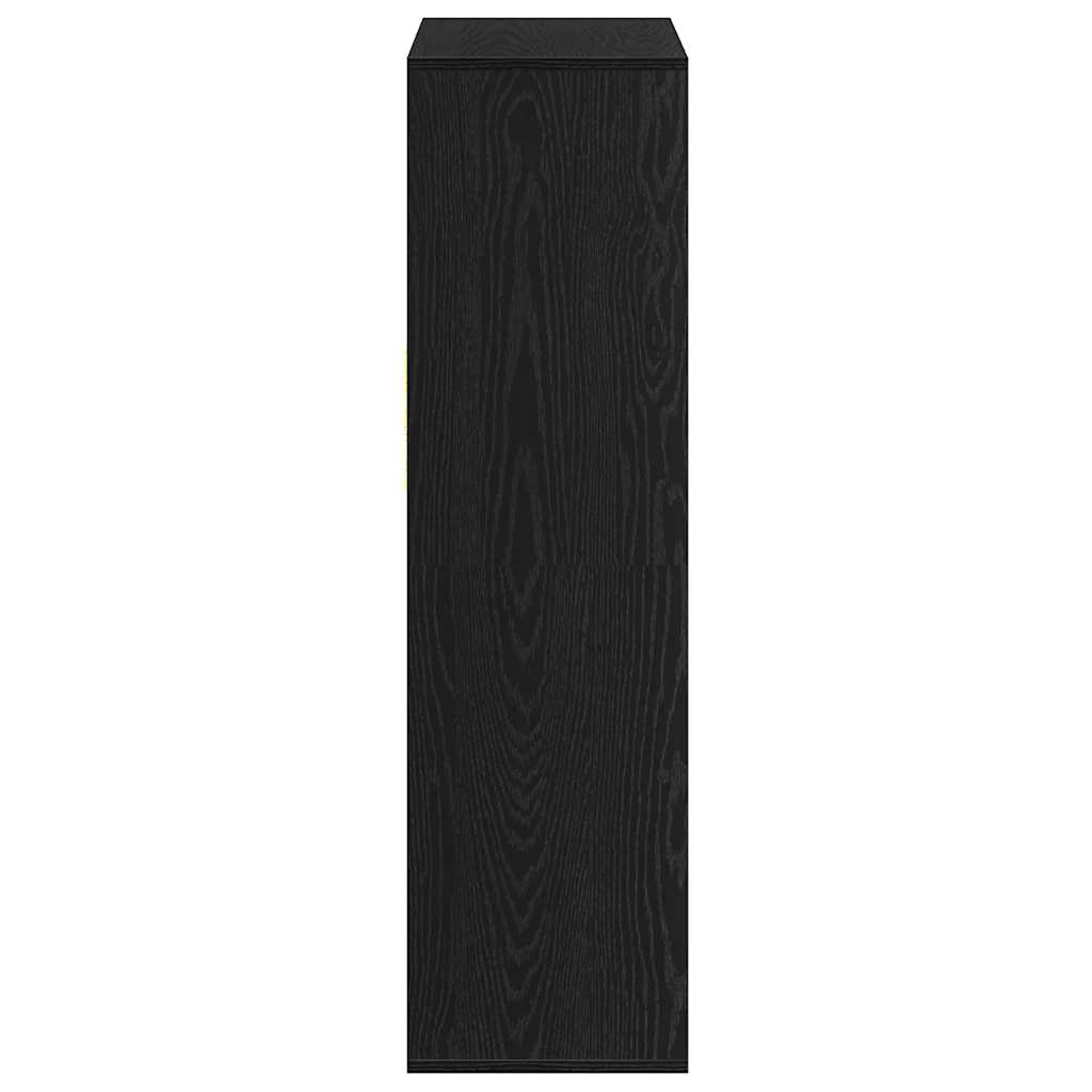 vidaXL Book Cabinet Black 66x31x112 cm Engineered Wood