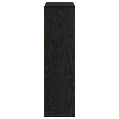 vidaXL Book Cabinet Black 66x31x112 cm Engineered Wood
