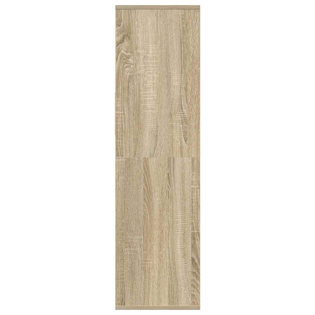 vidaXL Book Cabinet Sonoma Oak 34x31x112 cm Engineered Wood