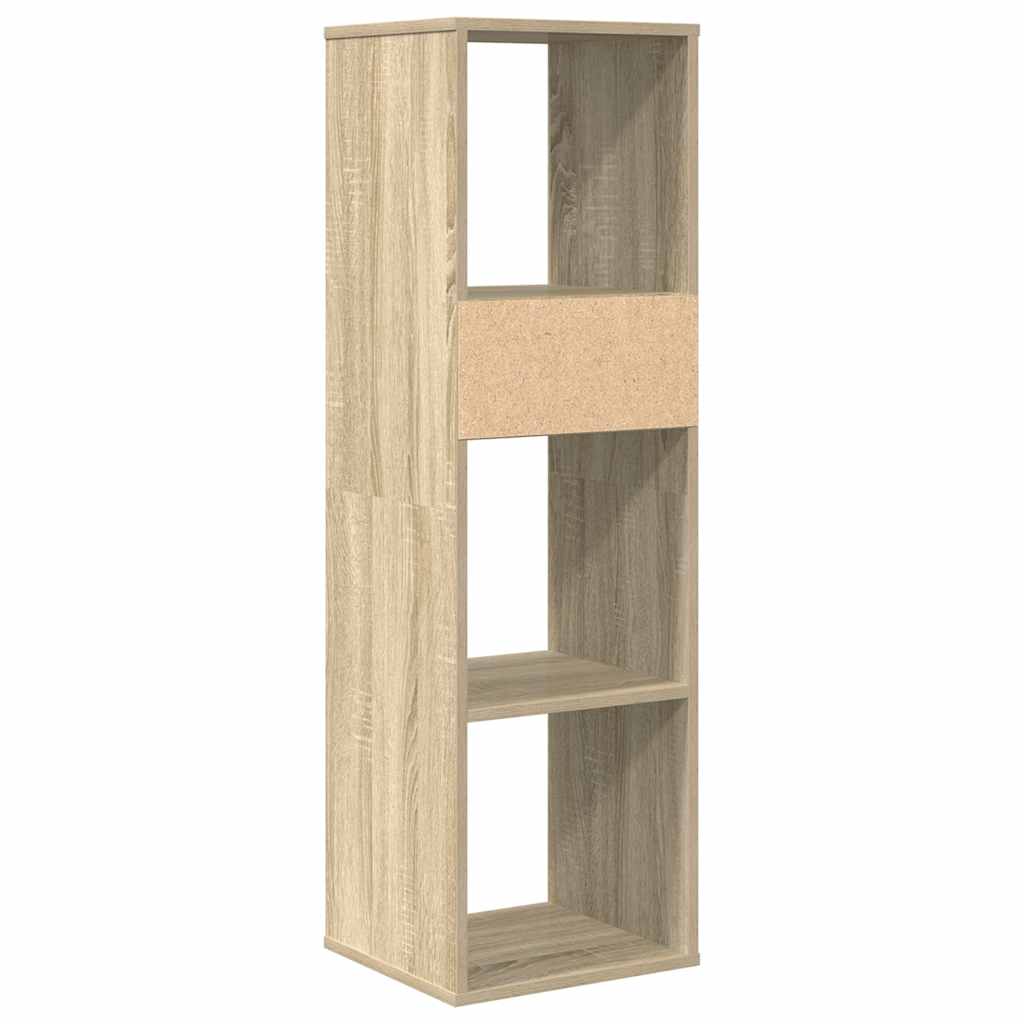 vidaXL Book Cabinet Sonoma Oak 34x31x112 cm Engineered Wood