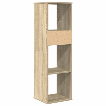 vidaXL Book Cabinet Sonoma Oak 34x31x112 cm Engineered Wood