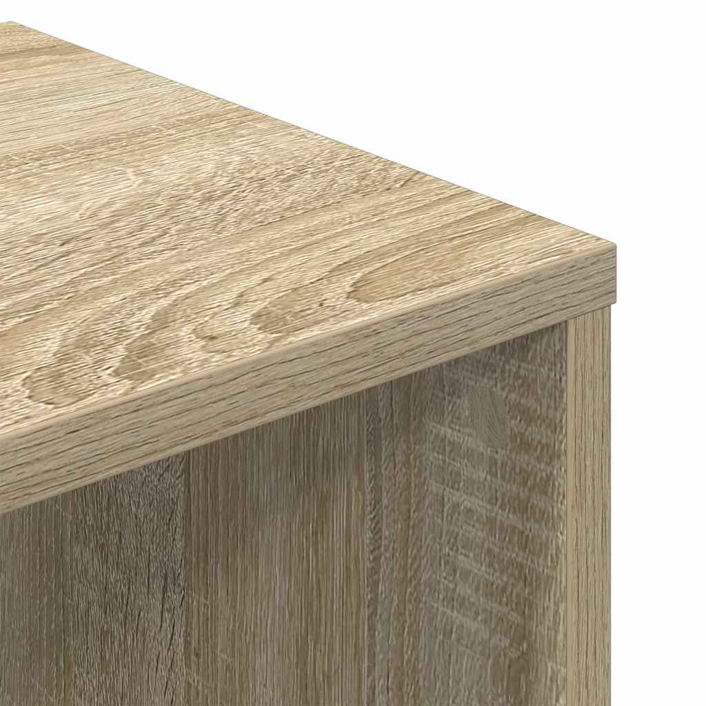 vidaXL Book Cabinet Sonoma Oak 34x31x112 cm Engineered Wood