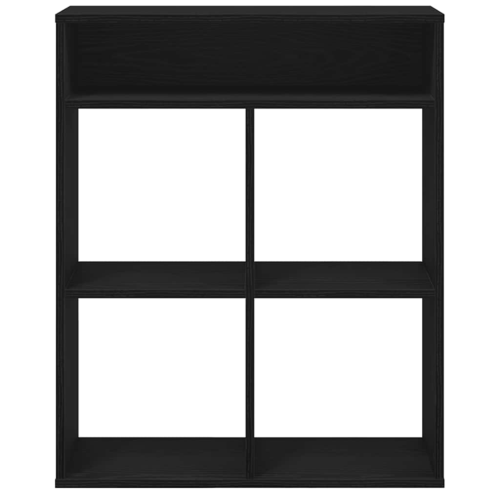 vidaXL Book Cabinet Black 66x31x80 cm Engineered Wood