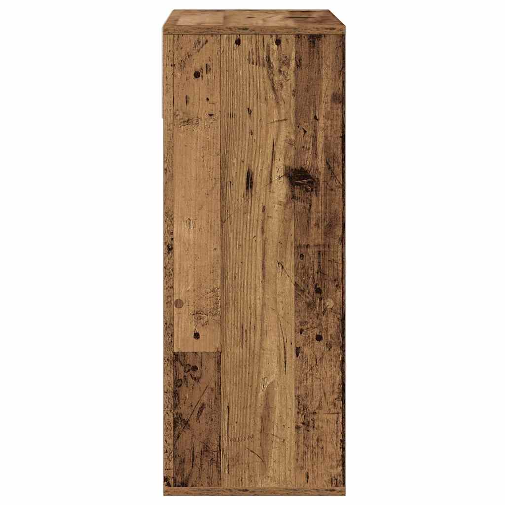 vidaXL Book Cabinet Old Wood 66x31x80 cm Engineered Wood