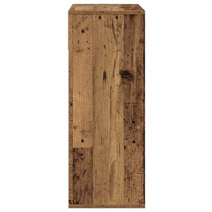 vidaXL Book Cabinet Old Wood 66x31x80 cm Engineered Wood