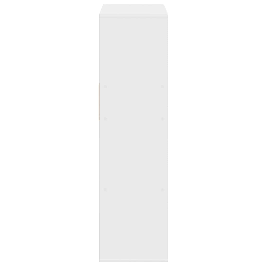 vidaXL Book Cabinet White 66x31x112 cm Engineered Wood