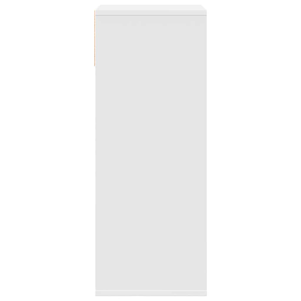vidaXL Book Cabinet White 34x31x80 cm Engineered Wood